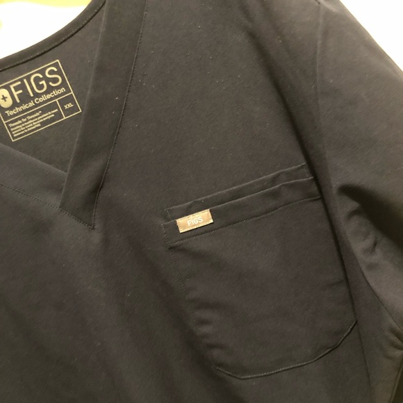 FIGS Mens Technical Collection Scrub Top Navy Blue Style FM1500 Size XXL - Picture 5 of 16